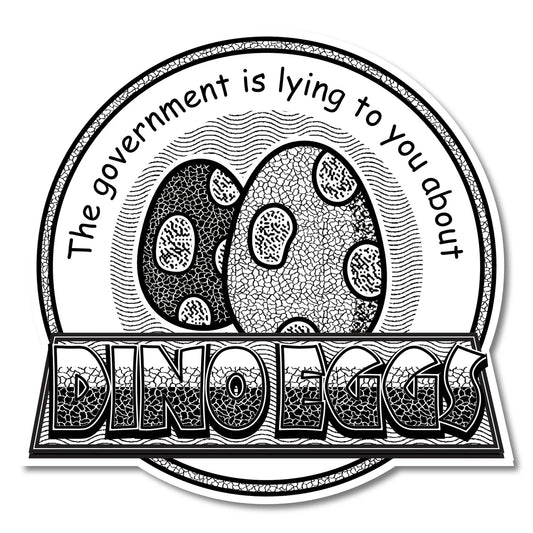 Dino Eggs Vinyl Sticker