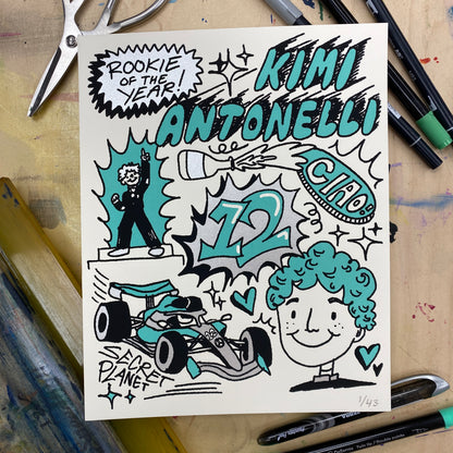 Kimi Antonelli LTD ED Print