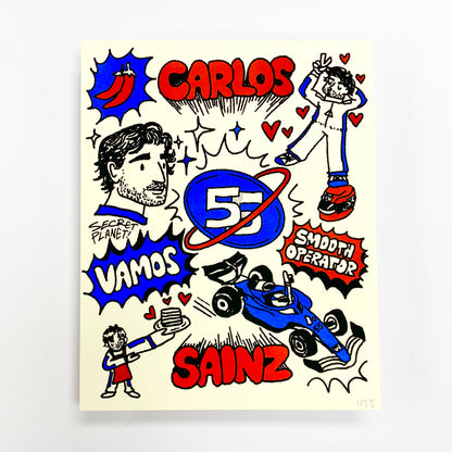 Carlos Sainz LTD ED Print