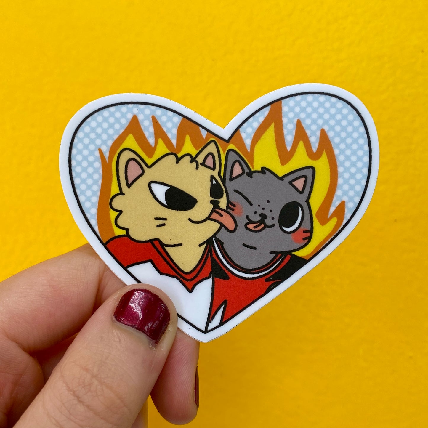 Heated Rivalry Heart Cuties Vinyl Sticker