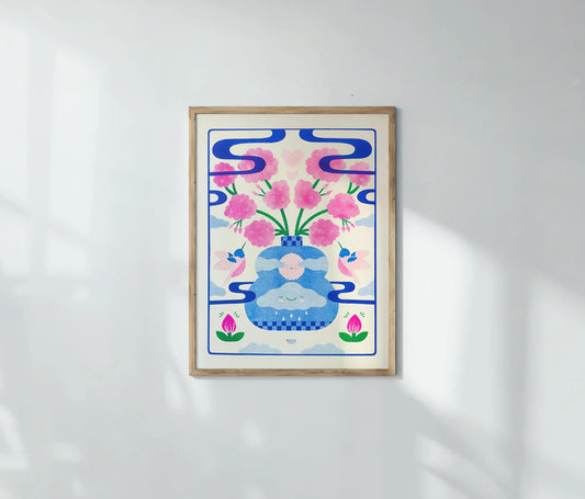 Healing & Growing Risograph Print