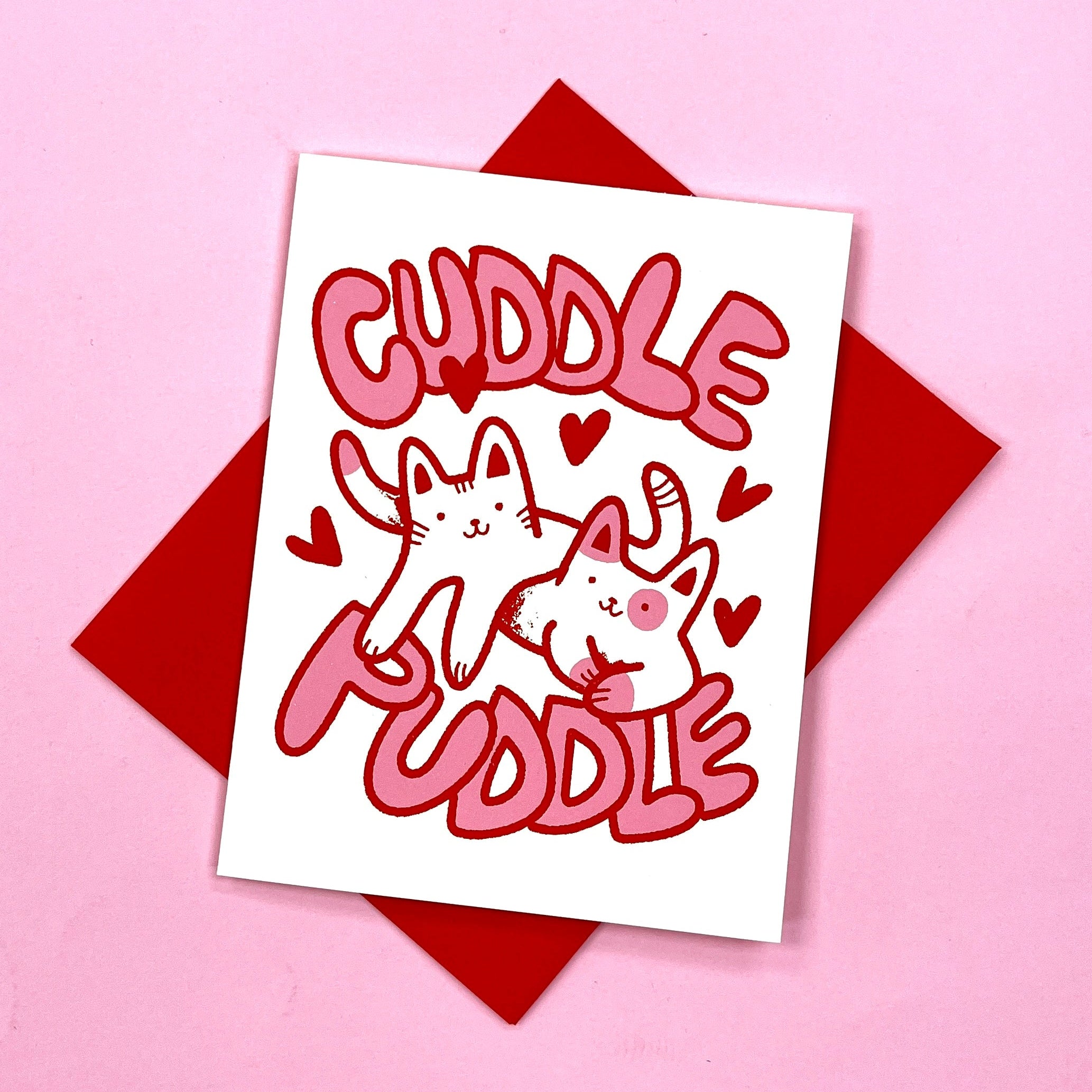 Cuddle Puddle Valentines Card – Secret Planet