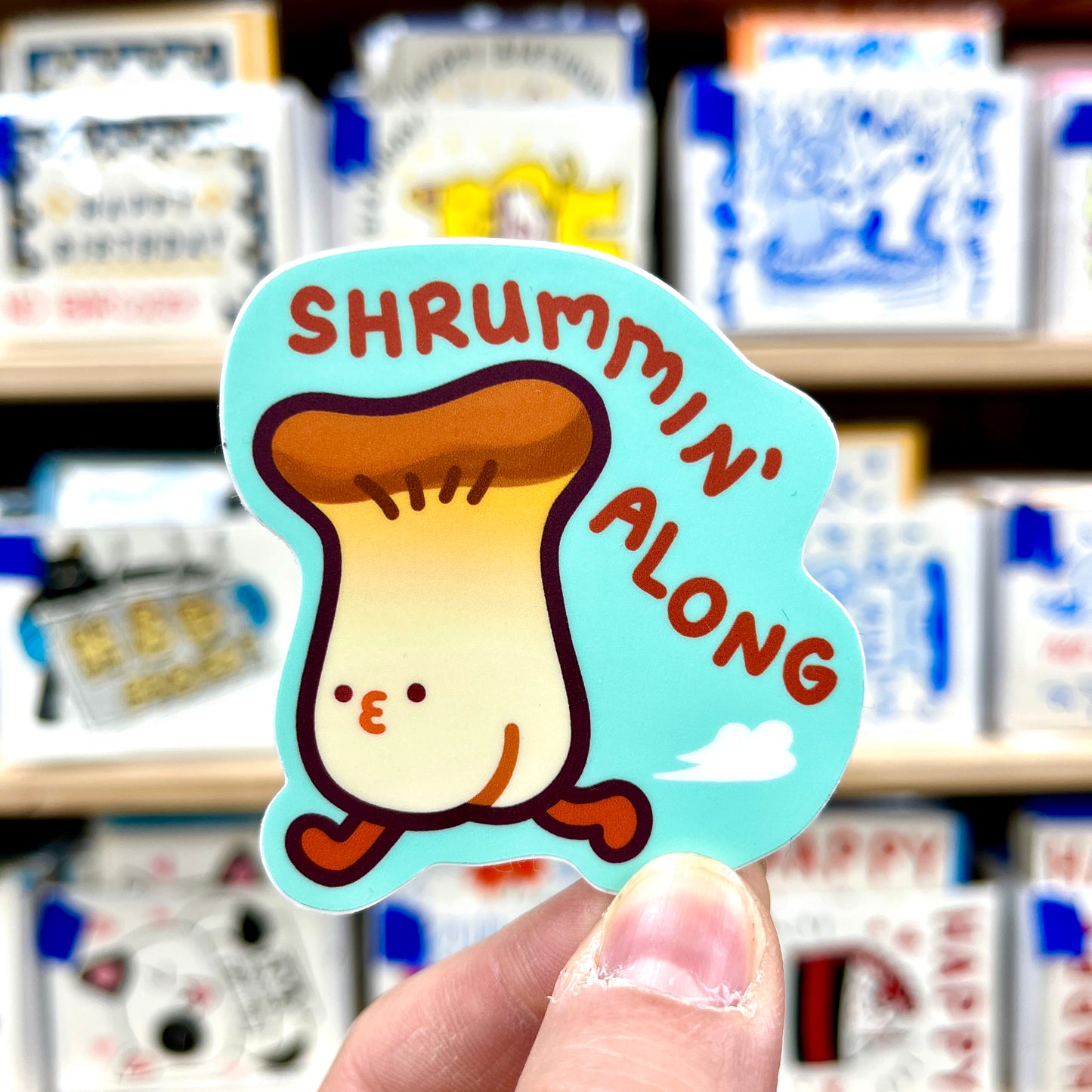 Shrummin' Along Vinyl Sticker