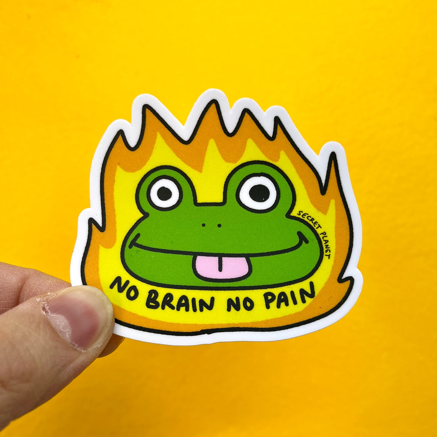 No Brain No Pain Vinyl Sticker
