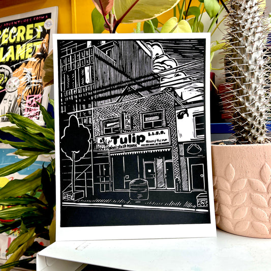 Tulip Restaurant Screenprint