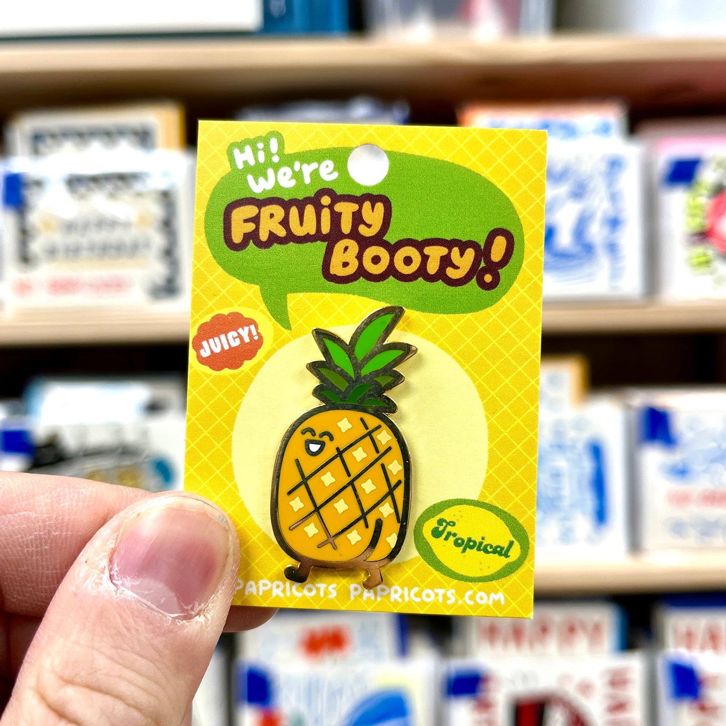 Pineapple Booty Enamel Pin