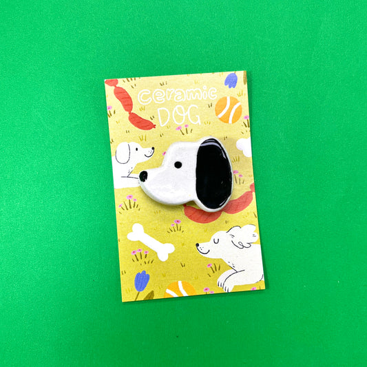 Dog Ceramic Pin