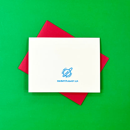 Happy Holidays Pattern Tile Greeting Card