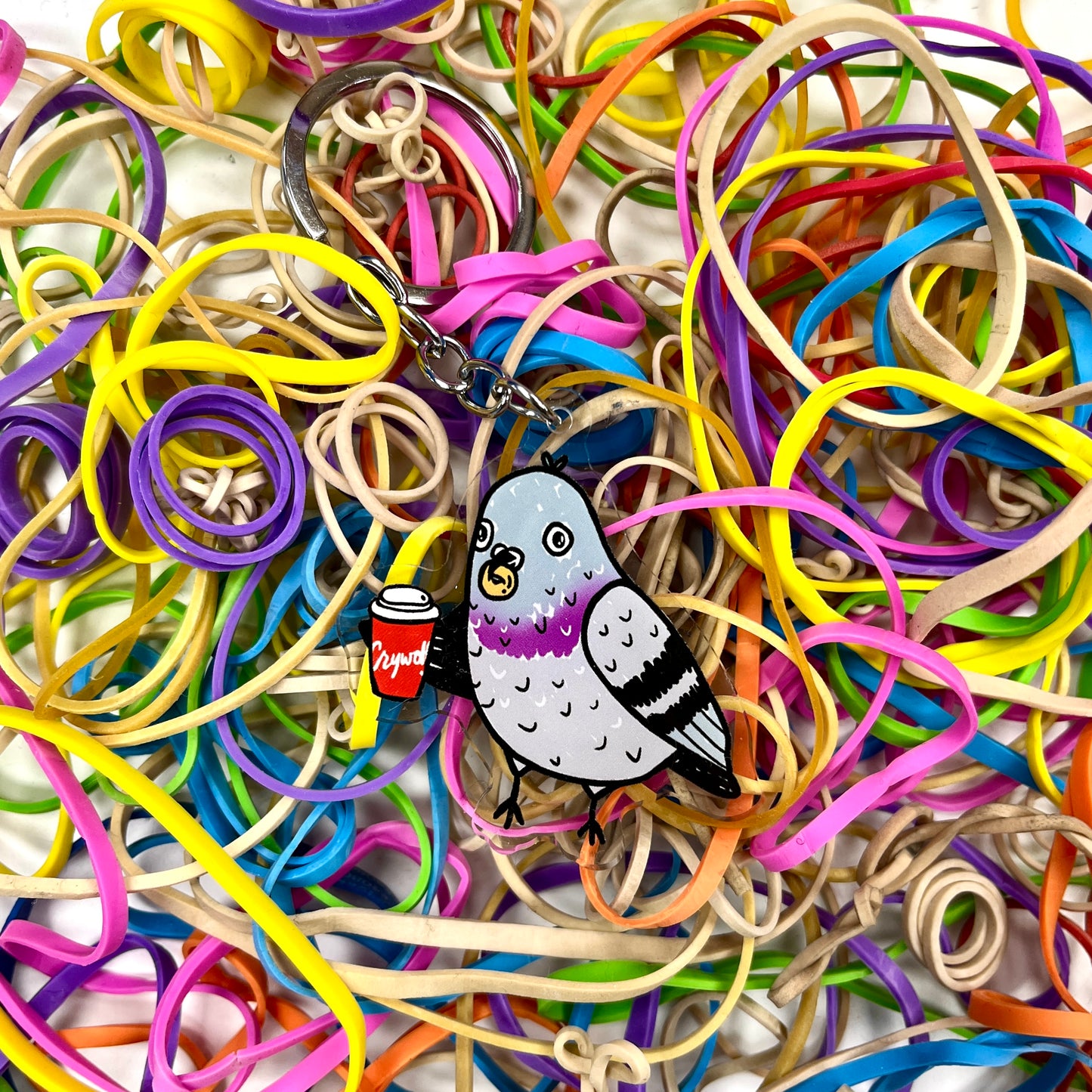 Toronto Pigeon Acrylic Keychain