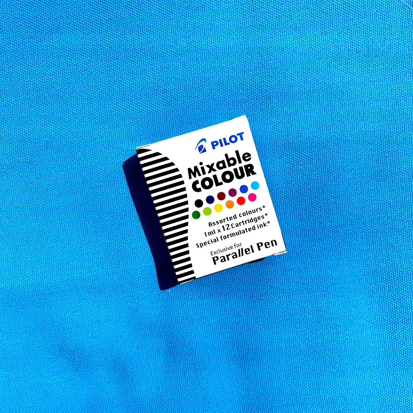 Pilot Parallel Pen Ink Cartridges, Assorted Colours 12pk