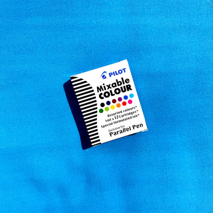 Pilot Parallel Pen Ink Cartridges, Assorted Colours 12pk