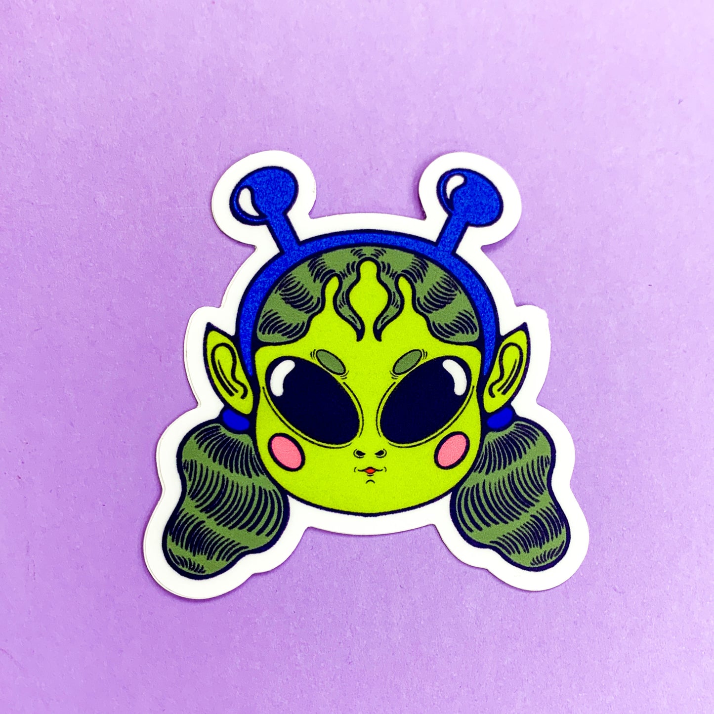 Alien Girl Sticker