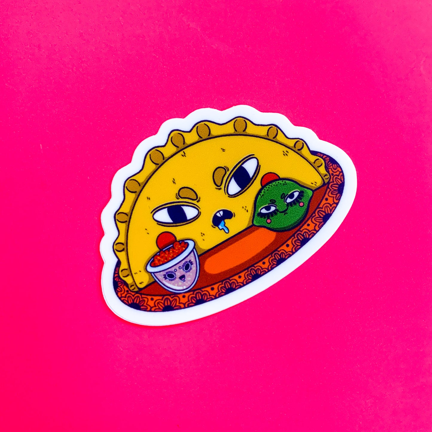 Hangry Empanada Sticker