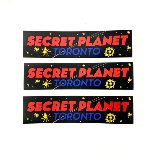 Secret Planet Vinyl Bumper Sticker