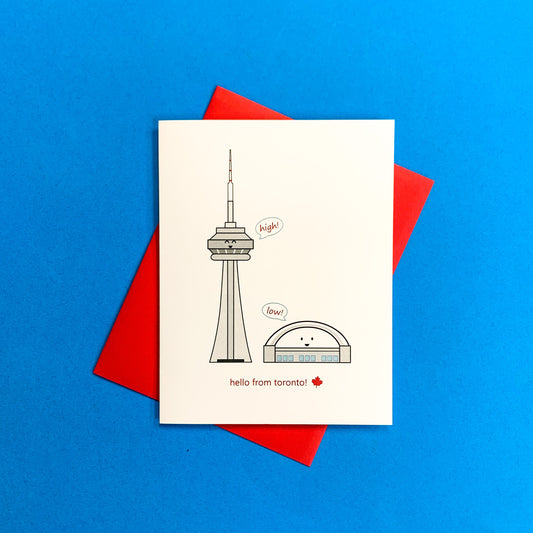 Hello From Toronto Greeting Card