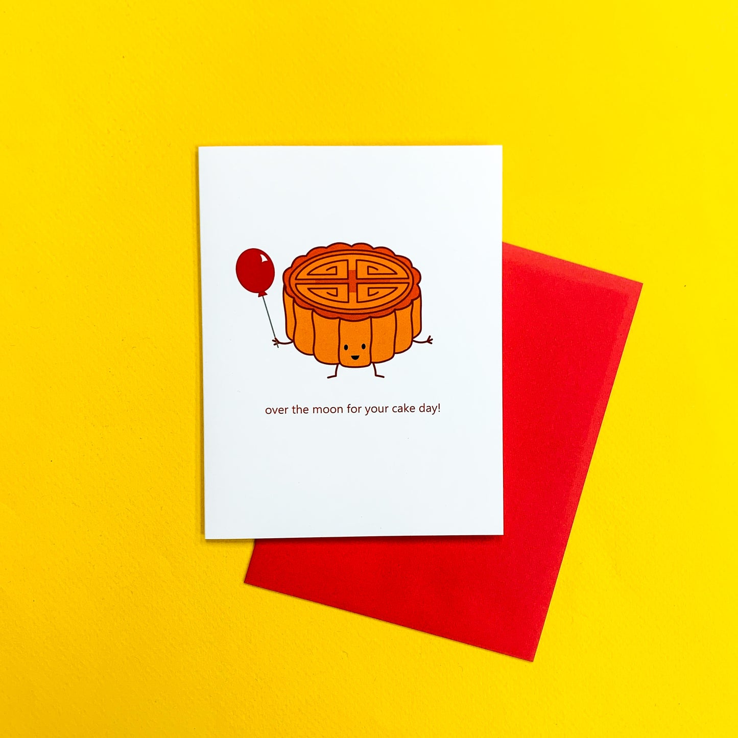Over the Moon for Your Cake Day Greeting Card