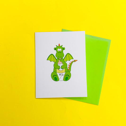 Baby Dragon Greeting Card