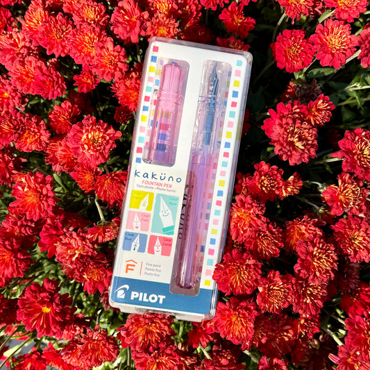 Kakuno Fountain Pen - Fine - Clear Pink