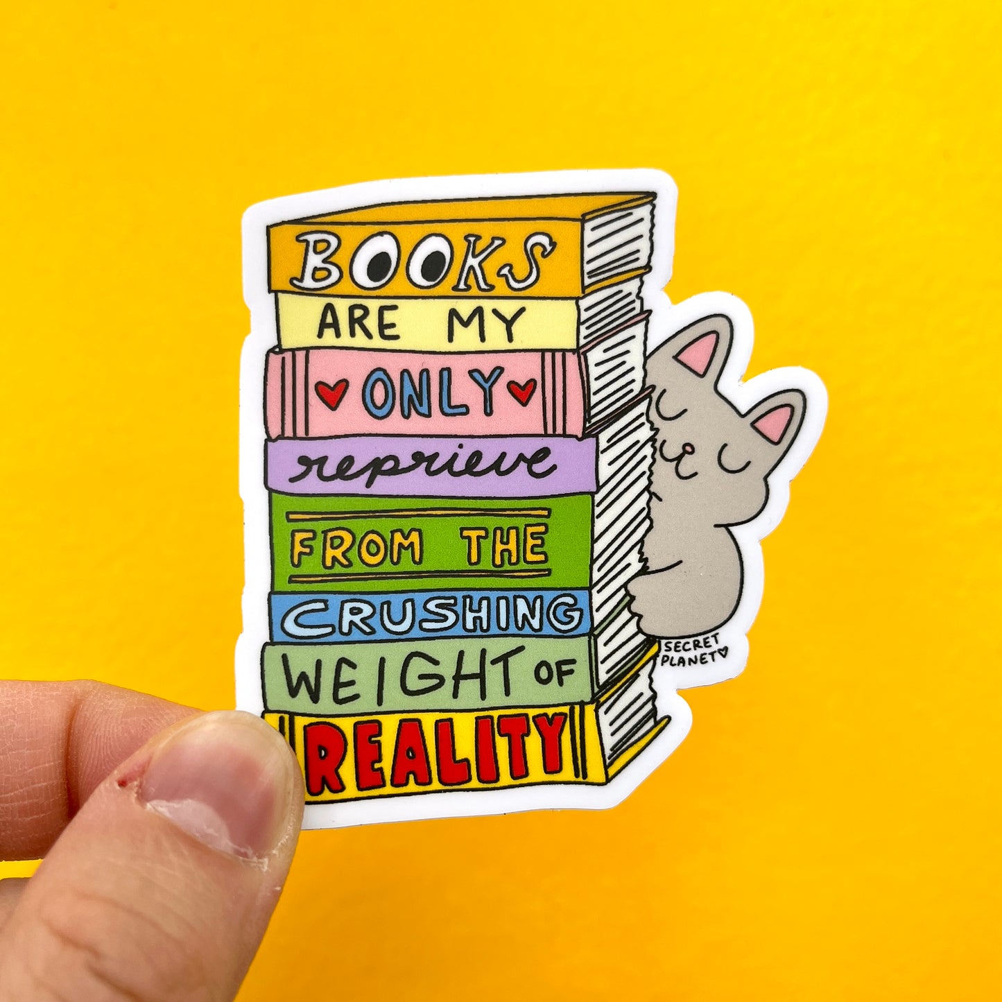 Book Crush Vinyl Sticker