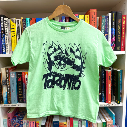 YOUTH Mint Green Feral Raccoon Tee
