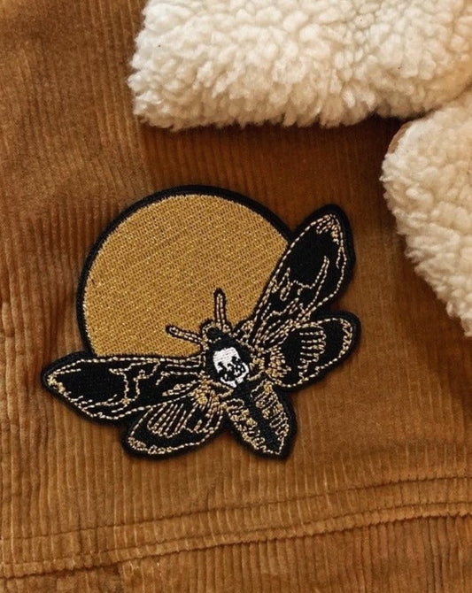 Embroidered Patch - "Moth & Moon"