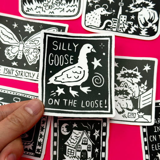 Silly Goose on the Loose Sticker