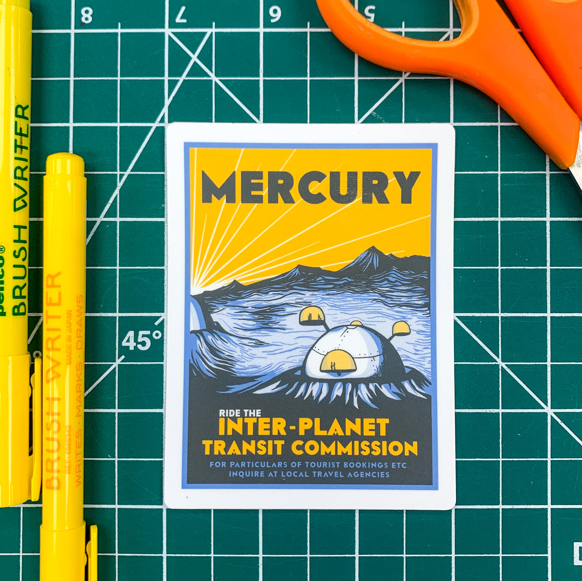 Mercury Program Sticker Mercury Sticker – Secret Planet