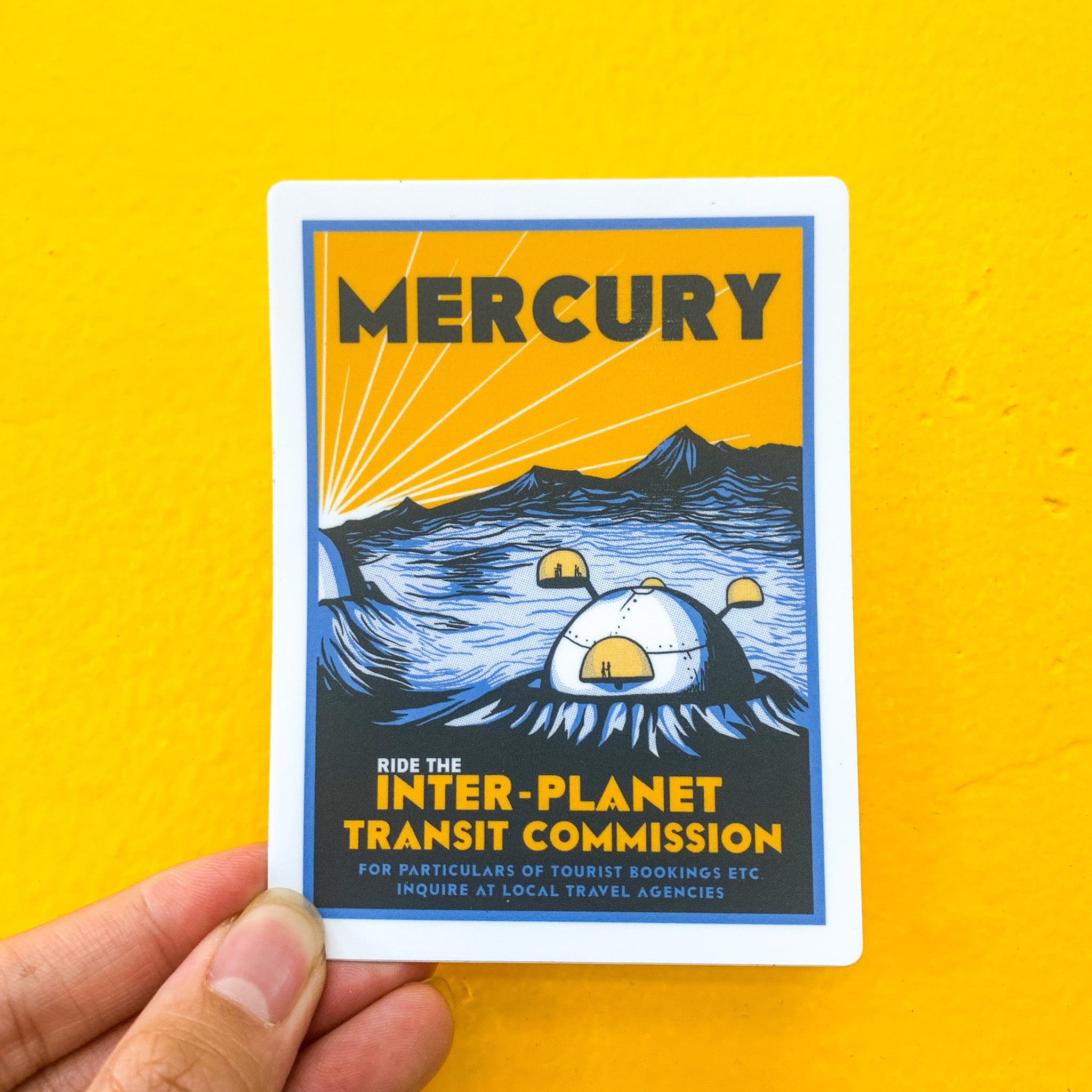 Mercury Sticker – Secret Planet Print Shop