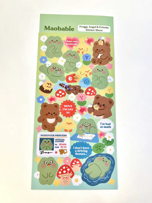 Froggy Angel & Friends - Sticker Sheet