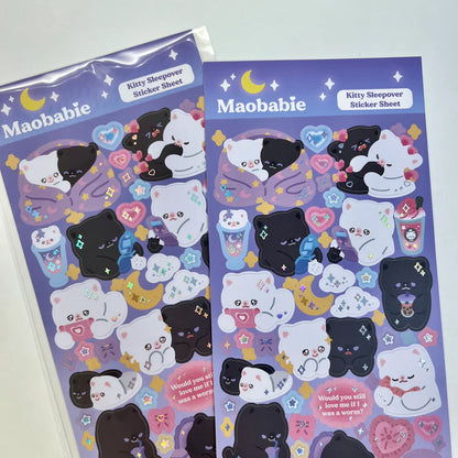 Kitty Sleepover - Sticker Sheet