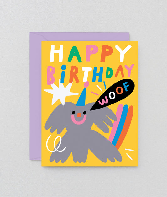 Happy Birthday Woof - Greeting Card