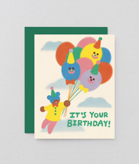 It's Your Birthday Balloons - Greeting Card