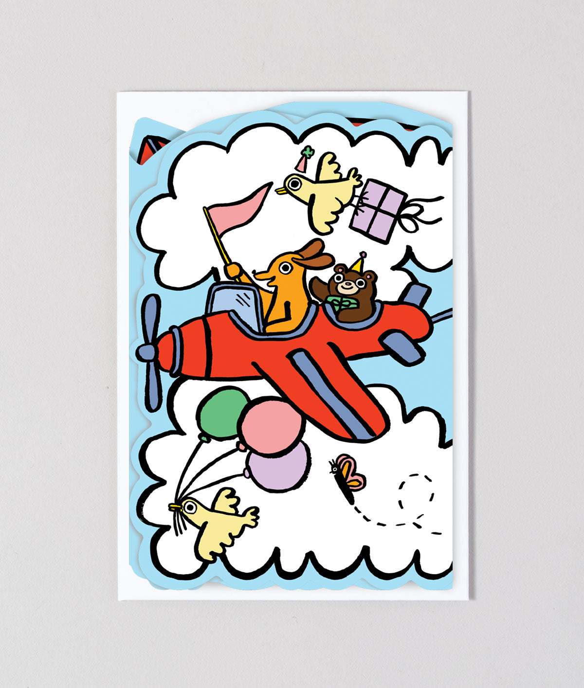 Sky Parade Fold Out Greeting Card