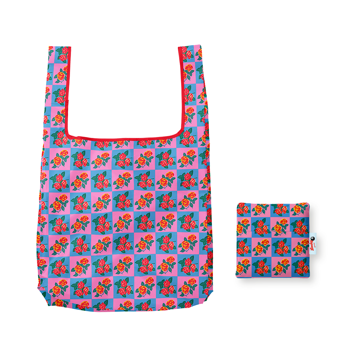 Charming Florals Foldable Nylon Tote