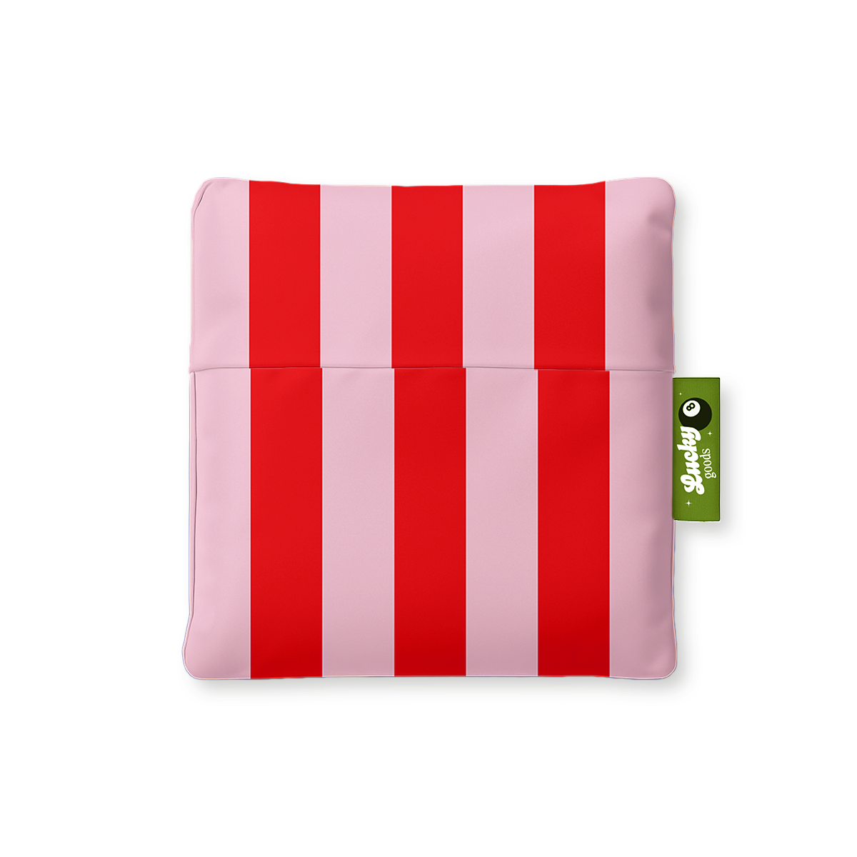 Pink & Red Stripes Foldable Nylon Tote