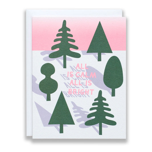 All is Calm, All is Bright Holiday Greeting Card