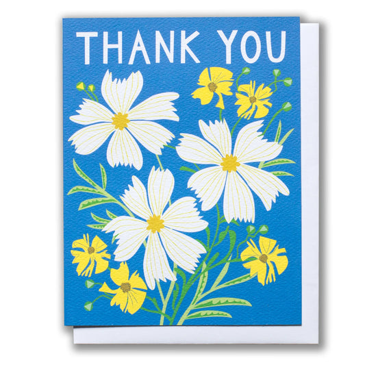 Cosmos Thank You Greeting Card