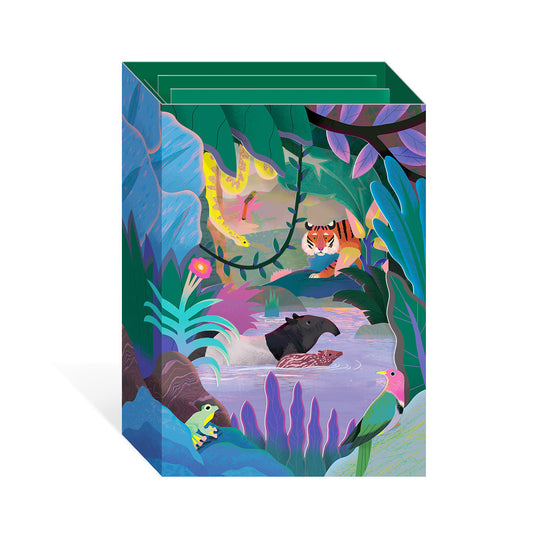 Sumatran Jungle Pop Up Greeting Card