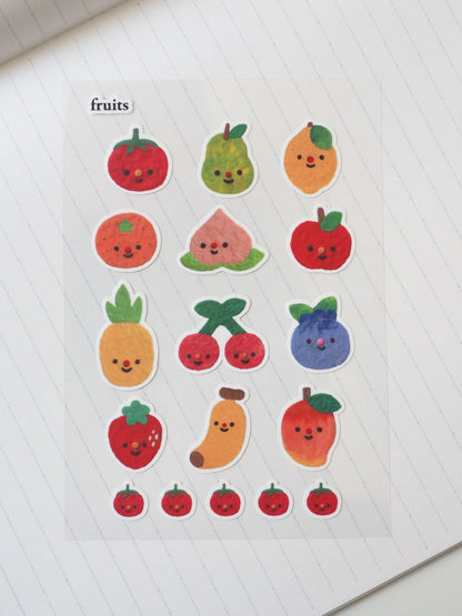 Fruits Sticker Sheet