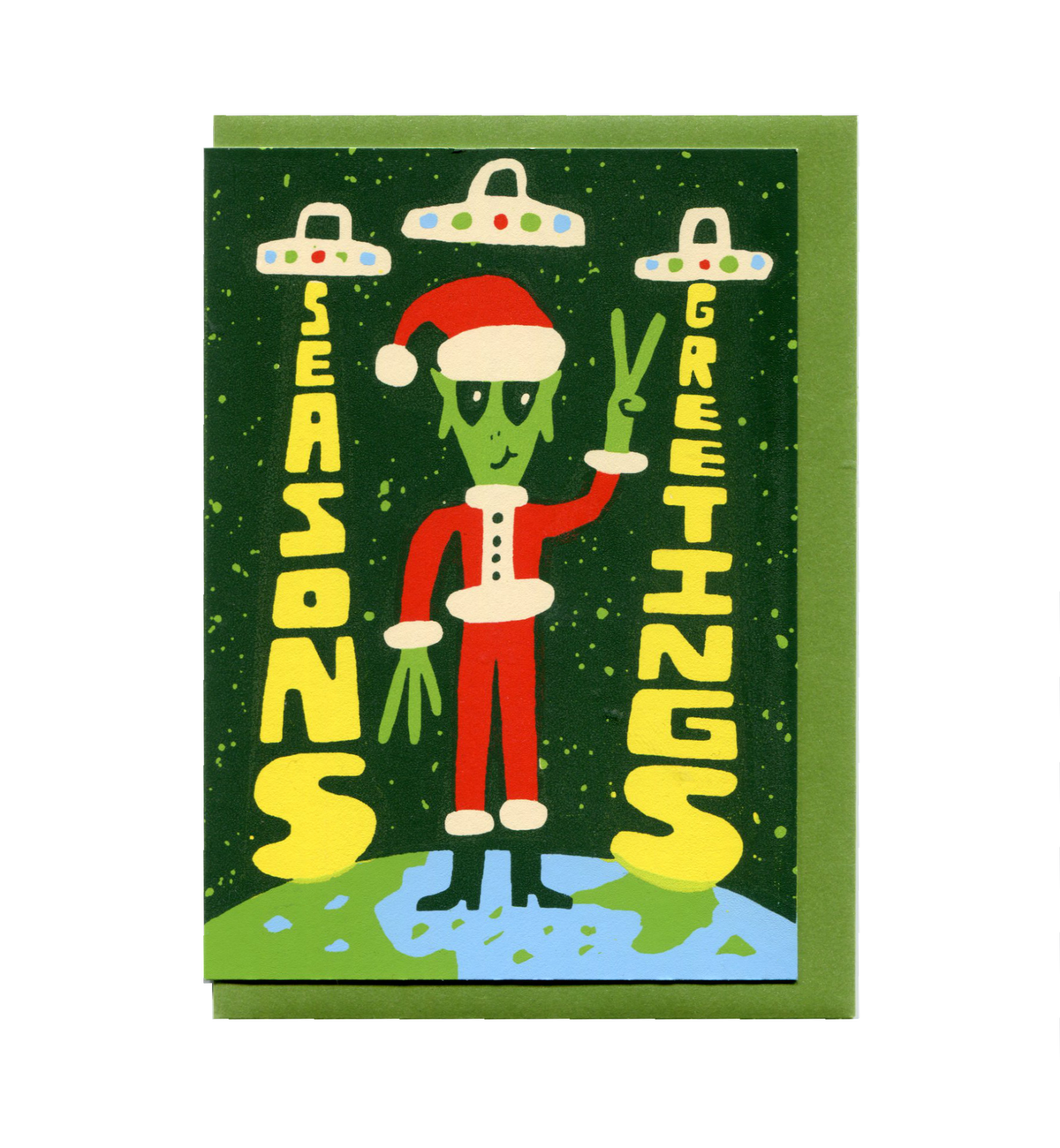 Season's Greetings Alien Card