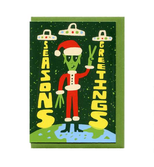 Season's Greetings Alien Card