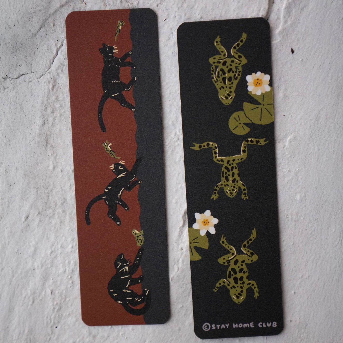 Frenemies (Cat & Frog) Bookmark