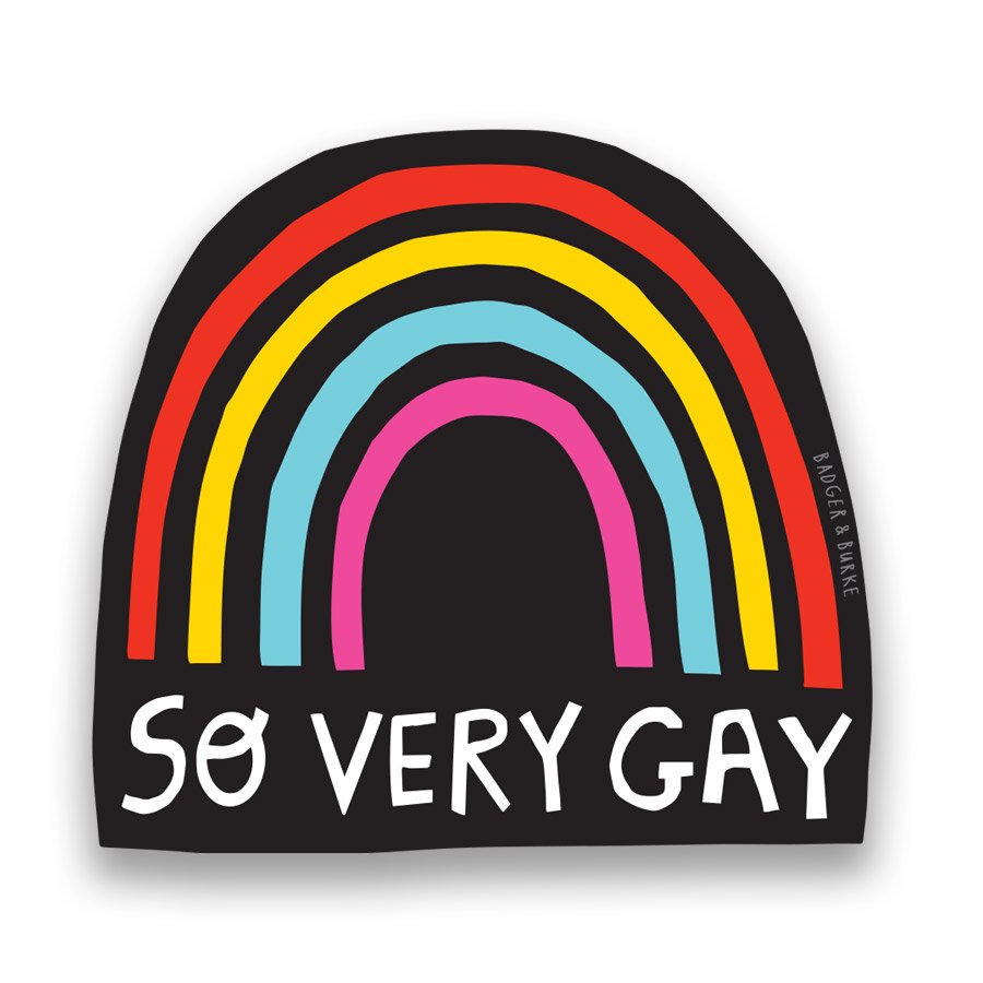 So Very Gay Vinyl Sticker