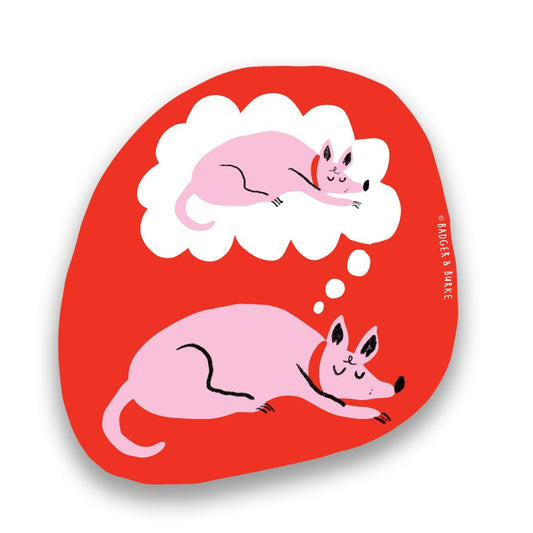 Dreaming Dog Vinyl Sticker