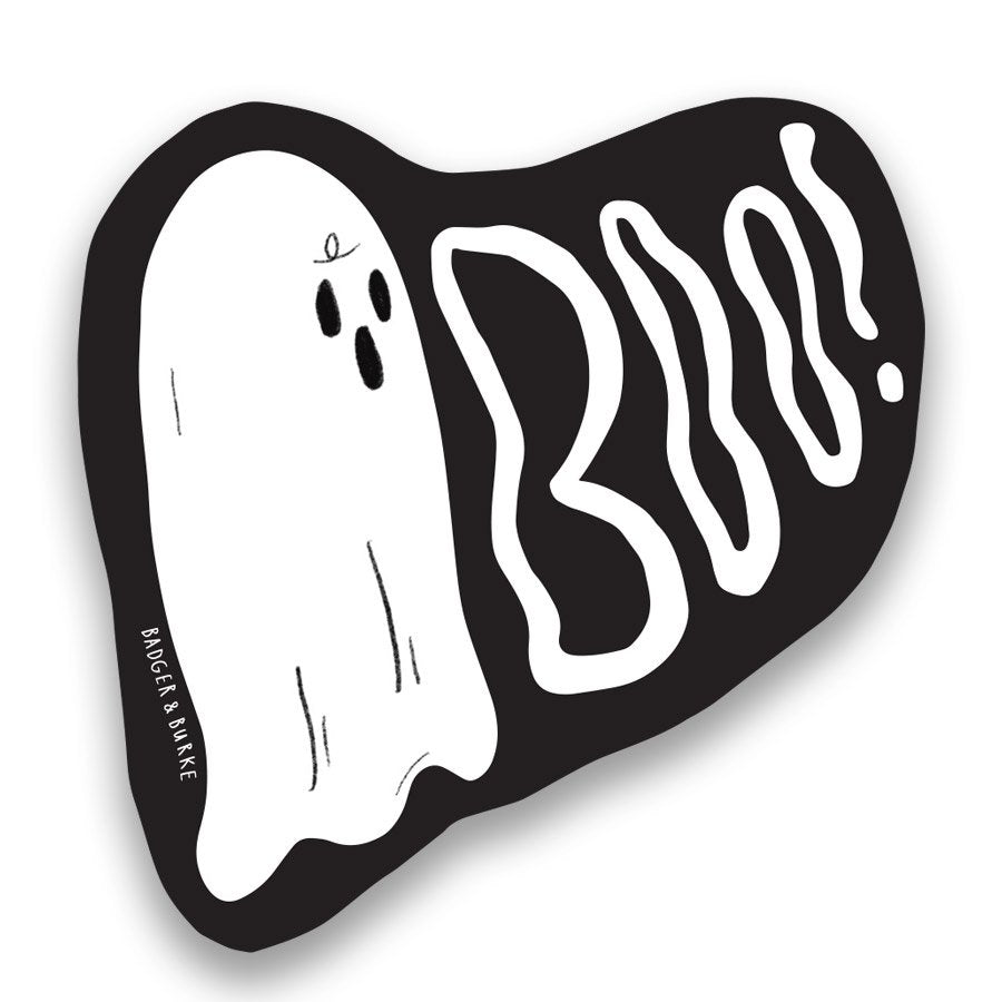 Boo! Ghost Vinyl Sticker