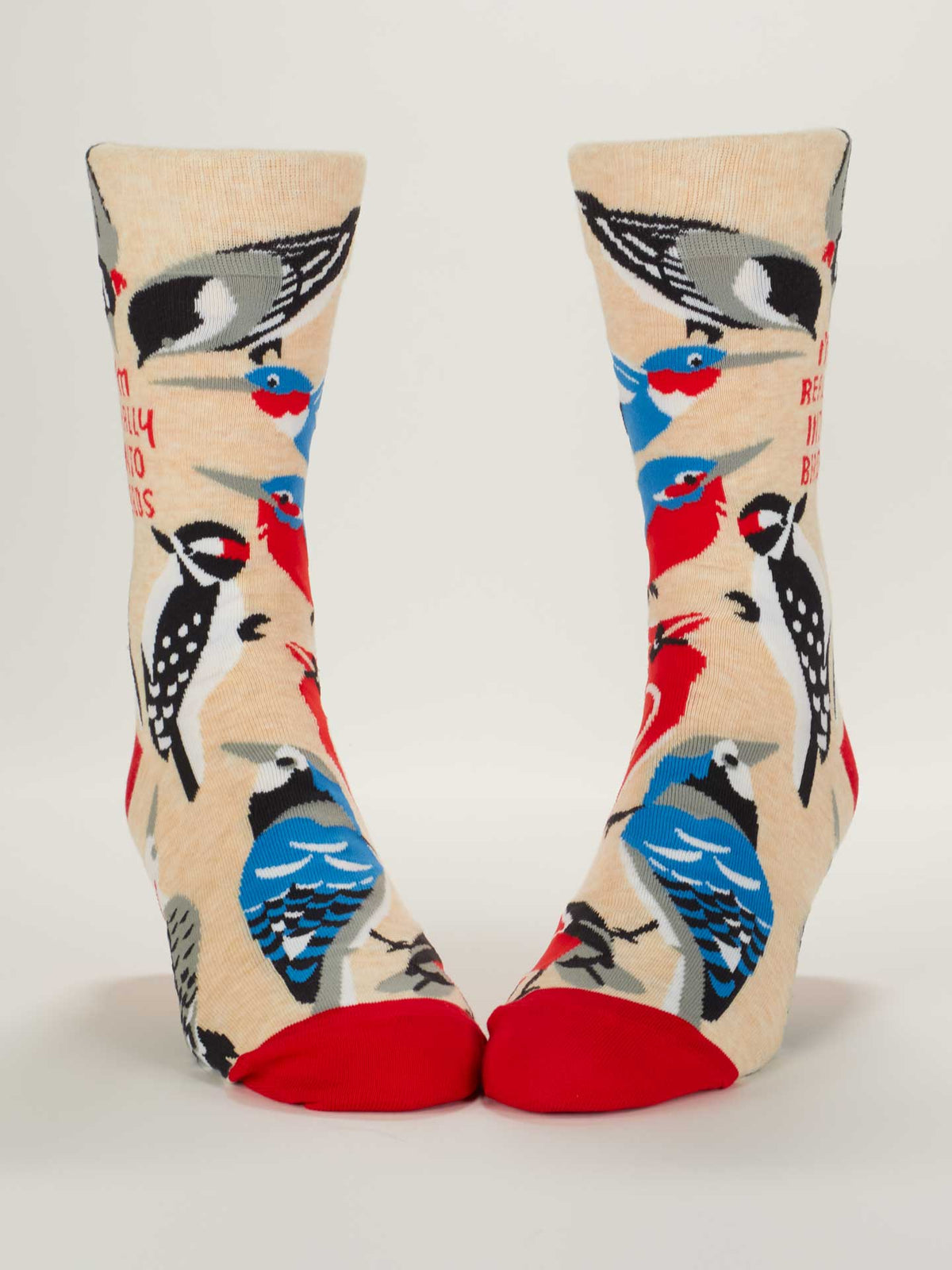 Really Into Birds Crew Socks - M