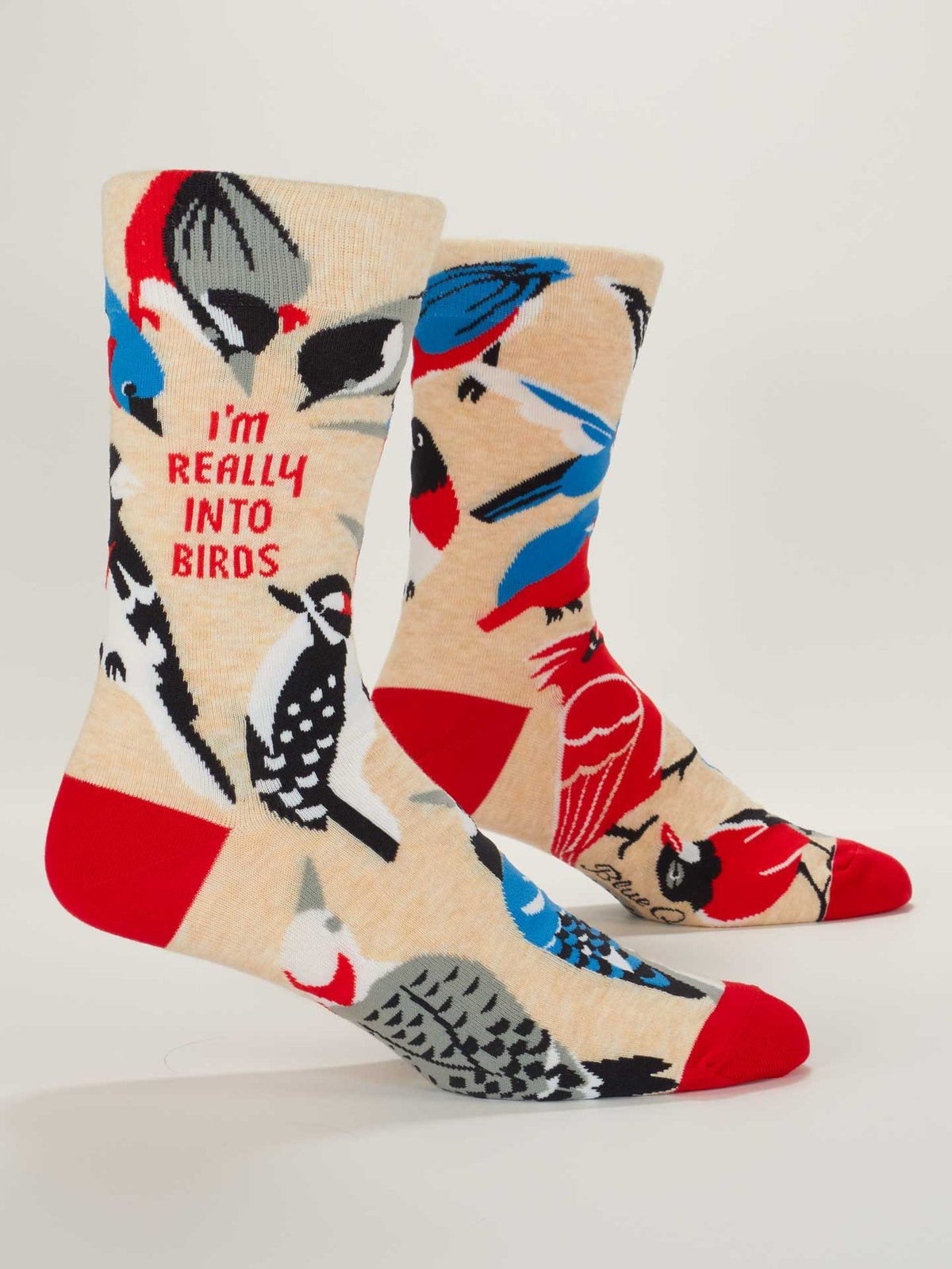 Really Into Birds Crew Socks - M