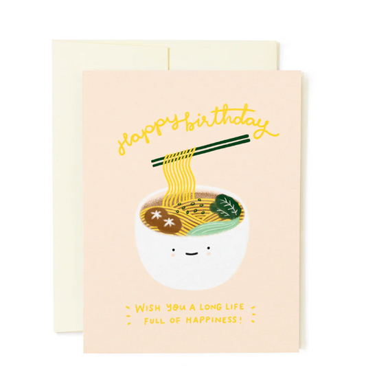 Long Life Noodles Greeting Card