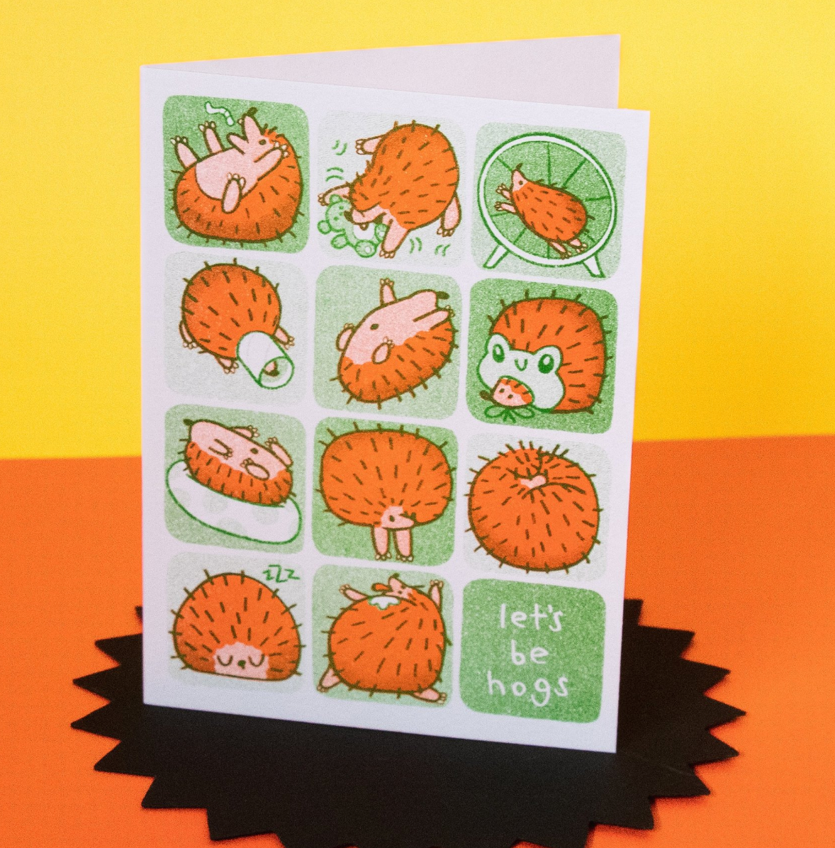 Let's be Hogs Greeting Card