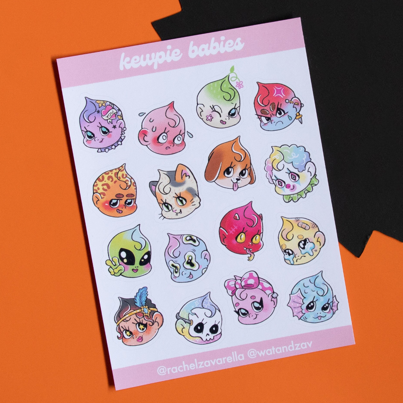 Kewpie Baby Sticker Sheet